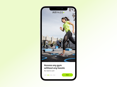 FitPass+ Onboarding Screen app app design design fitness app ui