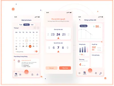 Pregnancy-Helper App UI Design - PregBe graphic design interactive design uidesign uxuidesign