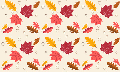 Autum Leaf Pattern graphic design illustration pattern