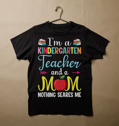 T-shirts brand branding design graphic design illustration kindergarten logo mom school t shirt t shirt art t shirt design teacher vintage t shirt design