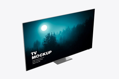 TV Mockup 3d 4k animation branding device digital display electronic graphic design logo media mockup monitor motion graphics responsive screen tv tv mockup ui