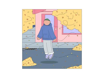 #1 — Autumn Vibes 2d art autumn avatar character colorful designer digital illustrator kapustin nft token vector vibe