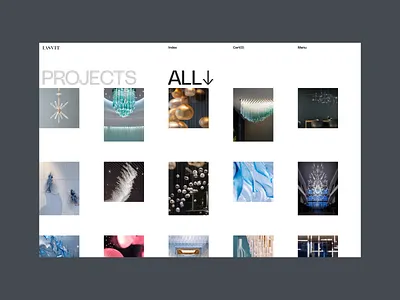 Lasvit Concept - Projects animation clean detail ecommerce furniture interaction lasvit light lighting load in minimal portfolio projects transition ui ux webdesign website