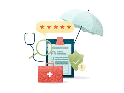 Illustration for Website 2d colorful design dribbble flat illustration insurance vector webillustration