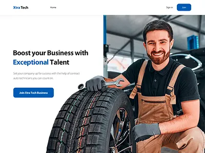 Automotive Repair Shop - Homepage adobe photoshop automotive automotive website branding call to action car website design dribbble dribbbleweeklywarmup graphic design homepage landing page logo minimalistic modern design repair shop sign up ui uidesign website design