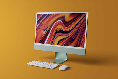 Display Dekstop Mockup black
