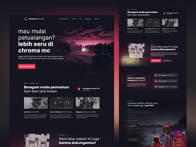 Landing Page for Chroma Mc app branding design graphic design landing page ui ux website