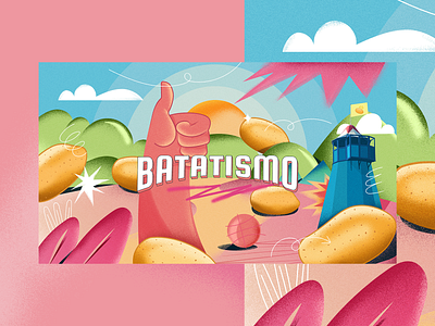 Batatismo color concept creative design illustration