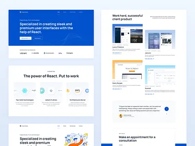 Personal Portfolio Site - Visual Concept #2 branding clean design developer freelancer illustration minimalist personal portfolio portfolios ui ux web web design website