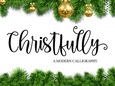 Christfully bouncy lettering branding delightful font graphic design lettering artist logo lovely font modern calligraphy romantic font script typography