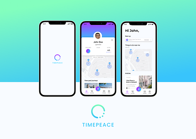 Timepeace App app branding design icon illustration logo ui ux