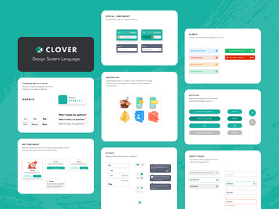 Clover - Design System Language android design system mobile app design product design ui ux