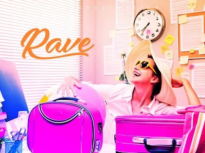 Rave - Free Photoshop Action image