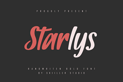 Starlys - Bold Handwritten Font script