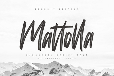 Mattolla - Handbrush Script Font script