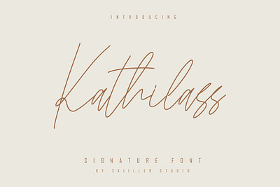 Kathilass - Signature Font script