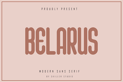 Belarus - Modern Sans Serif script