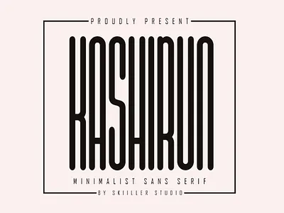 Kashirun - Minimalist Sans Serif script