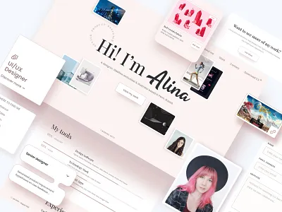 Personal Portfolio Site animation branding clean landing motion personal personal portfolio portfolio portfolio website ui ux web webdesign webflow webpage website