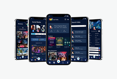 sats folks mock-up bias college app connect daily ui design digital fb folks friend friends interface media minimal mobile monogram project school app social ui uiux