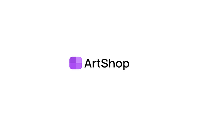 ArtShop Logo art branding design ecommerce graphic design logo minimalistic modern shop simplistic typography unique vector