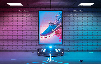 Nike Air Max Banner Ads Design advetising art direction design digital retouch graphic design illustration marketing photomanipulation social media sports