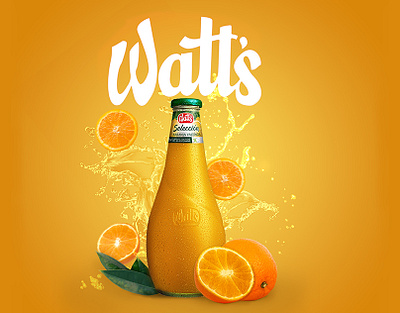 Watt´s naranja valenciana print advertising advetising art direction design digital retouch graphic design marketing photomanipulation social media