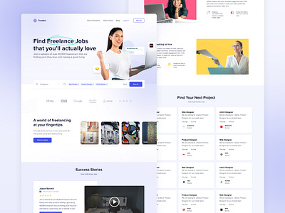 Freelance Job Website design fiverr freelance ui ui design web design website