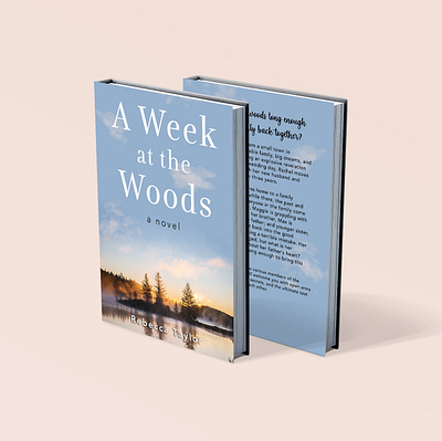 A Week at the Woods Book Cover Design book cover book design graphic design photoshop romance books self published authors