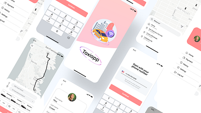 Taxi App design ios mobile mobileapp taxi taxiapp ui ux