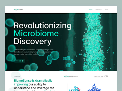 BiomeSense Case Study Animation bioscience biotech website biotechnology landing page clinical research life science medical landing page medical website medical website design medtech pharmacy landing page pharmacy website science lab landing page tech website