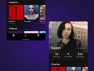 Spotify user profile concept daily 100 challenge daily ui design minimal ui web