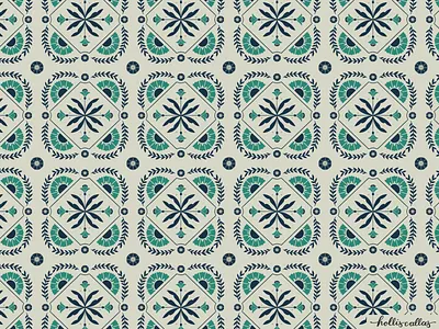 Salamanca botanical drawing flower graphic design illustration illustrator nature pattern repeat pattern surface design surface designer surface pattern textile textile design