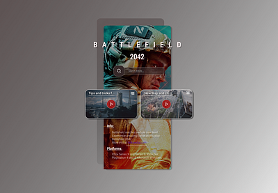 Battlefield 2042 Mobile Design app design logo ui ux