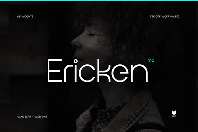 Ericken Display Typeface branding design display font fashion font flyers font foxtype graphic design logo magazine font modern package font poster