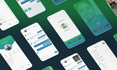 Chat Application Design android ui design chat application ios ui design ism ismhosen messaging ui design mobile application uiux