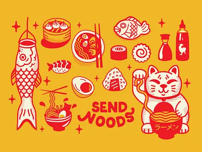 Ramen House Illustrations design graphic illustration vector