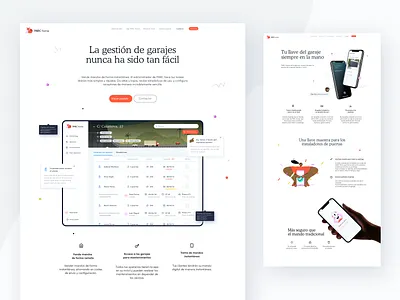 PARC Home: Your garage key always on your hand app app landing page app website dashboard door door app garage garage app home home app illustration landing landing page mobile mobile app web open door ui ux web website