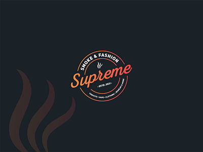 Logo design - Supreme apparel brand design brand identity branding clothing design designer digital art fashion graphic design illustration logo logo design logo designer mark retail store smoke store tobacco vape