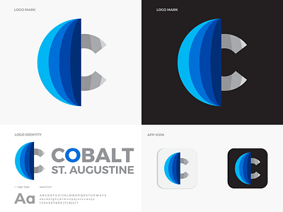 COBALT Design and Branding "C" letter Modern Logo app icon brand identity branding c logo creative logo design illustration logo logo design logo mark modern logo