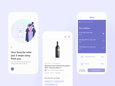 Wino - UI App Design app app design ecommerce icon interaction mobile mobile app product typography ui ui design ux