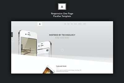 Delta - Responsive One Page Parallax Template app blog branding business catalog design illustration landing one page page parallax parallax parallax template responsive ui ui design ux ux design web development web maintance website