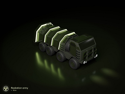 Radiation Army 3d 3d art 3d design 3d modeling army blender blendercycles cute graphic design guns heavy lighting military nuclear nuke radiation truck war