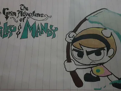 Mandy Unleash Grim's Scythe graphic design mandy motion graphics