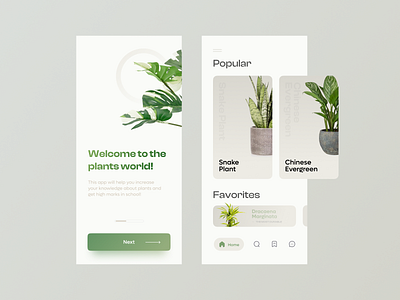 Plants wiki green minimal plant ui