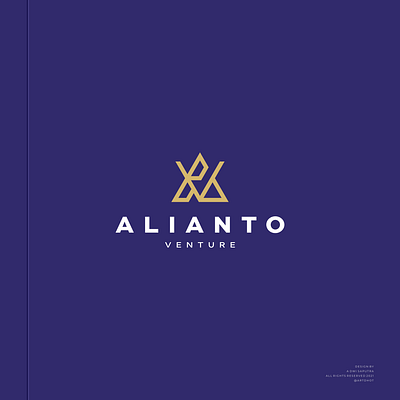 Alianto Venture av branding business character consulting design icon letter lettermark logo logodesign logotype mark monogram simple symbol vector venture