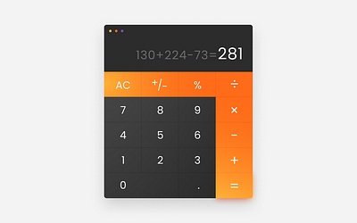 DailyUI #004 - Calculator app dailyui design gradient graphic design ui