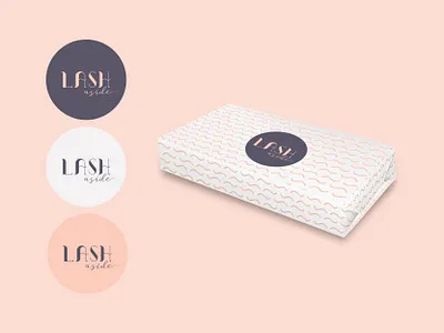 LASH-A-SIDE BRANDING branding design eyebrow icon identity illustration lash lashaside logo packaging symbol vector