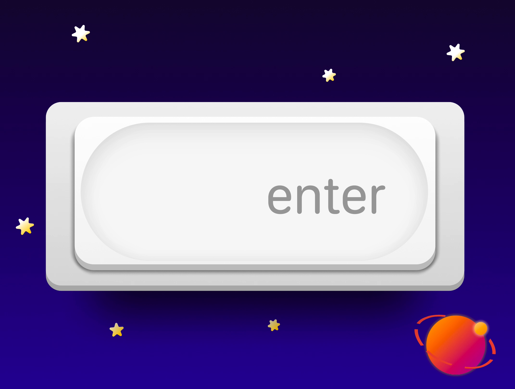 enter: space
