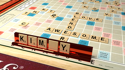 3D Scrabble 3d blender3d rendered